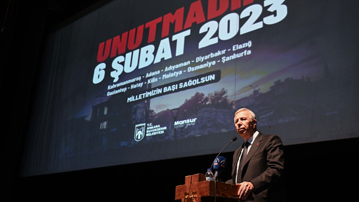 Başkentte '6 Şubat' anması: Başımızın üstünde yeriniz hazır