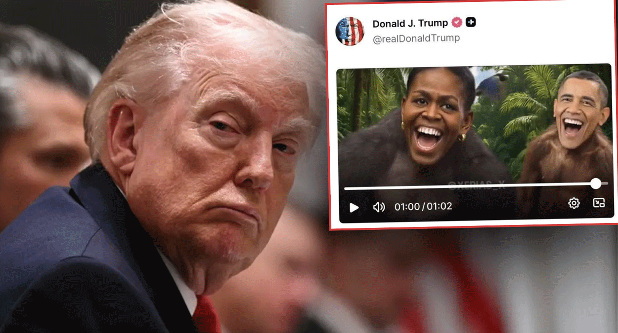 Trump’ın Obama ve ailesine yönelik ırkçı paylaşımı kaldırıldı