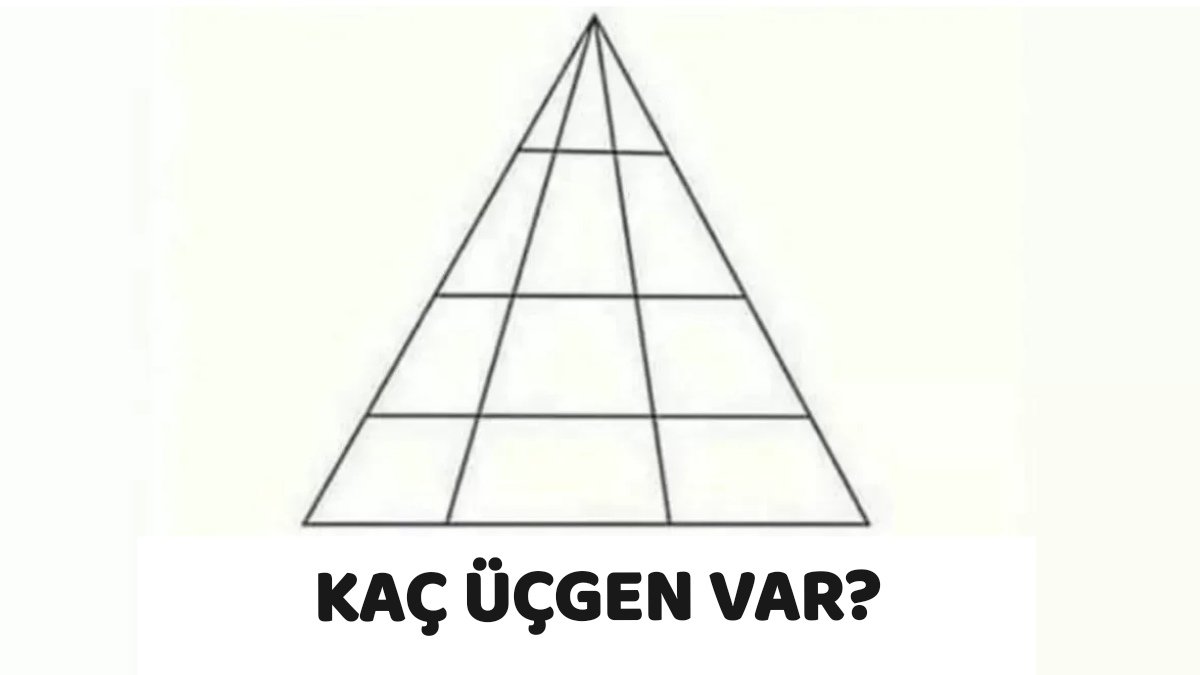 Tartışma sebebiniz olacak zeka oyunu! Resimde kaç üçgen var? Cevabı sadece dahiler bulabiliyor