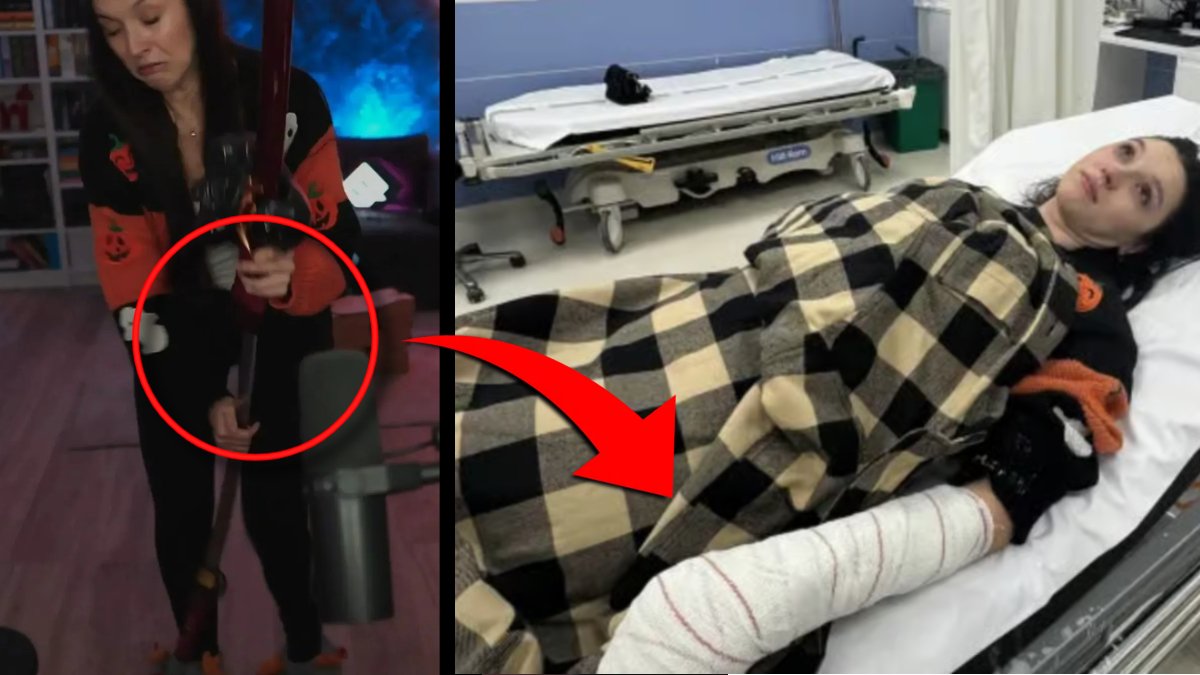 Twitch yayınında korkunç kaza: Yere düşen katanayı tutmak isterken tendonlarını kesti!