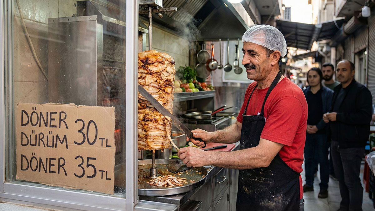Fahiş fiyata bahane arayanlara 30 TL'lik döner tokatı!