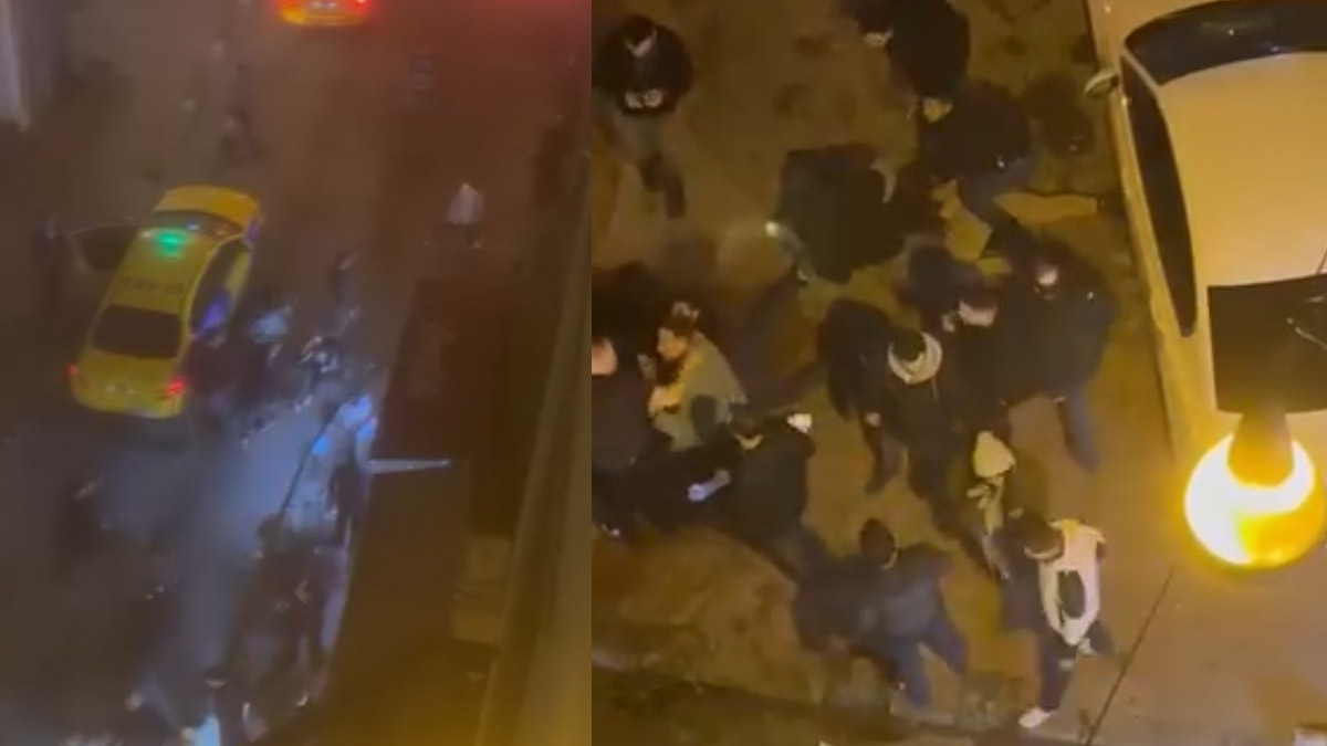 Beyoğlu'nda gece yarısı kavga! Kalabalığın üzerine aracını sürdü