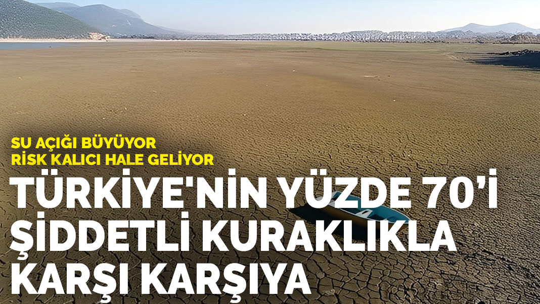 Su açığı büyüyor, risk kalıcı hale geliyor: Türkiye'nin yüzde 70’i şiddetli kuraklıkla karşı karşıya