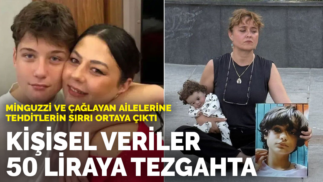 Kişisel veriler 50 liraya tezgahta: Minguzzi ve Çağlayan ailelerine tehditlerin sırrı ortaya çıktı