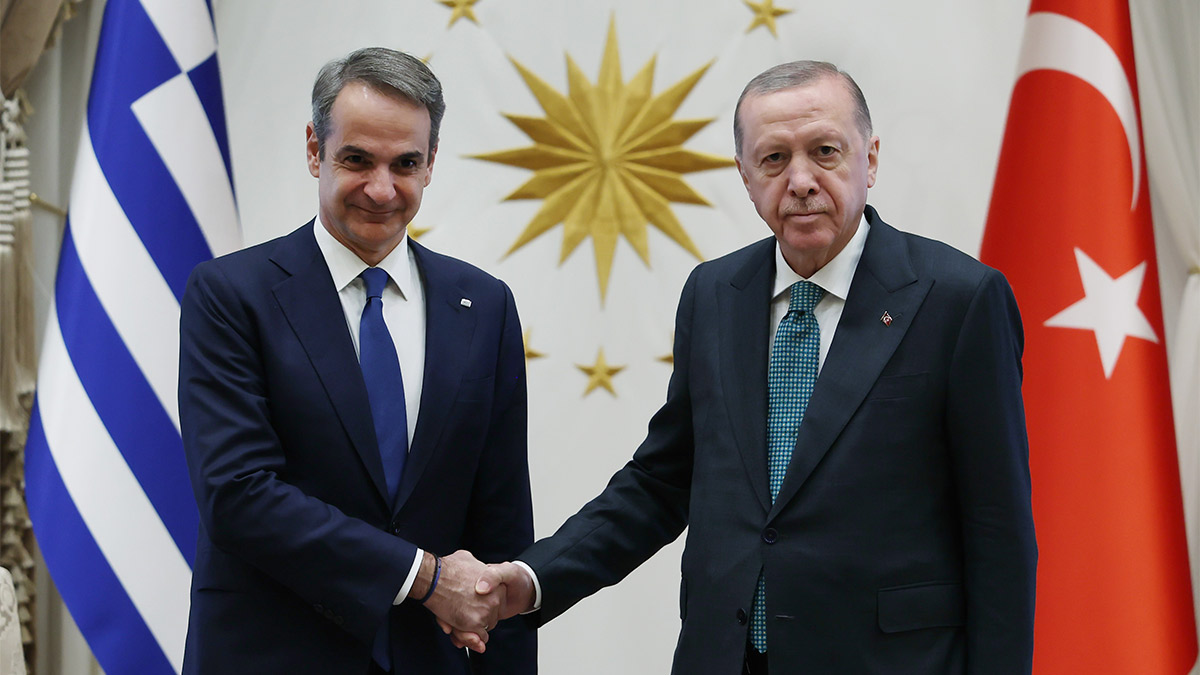 Erdoğan ile Miçotakis Ankara’da bir araya geldi