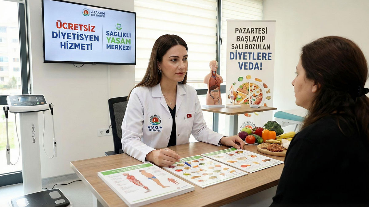 Pazartesi başlayıp salı bozulan diyetlere veda etme vakti! Atakum Belediyesi'nden ücretsiz diyetisyen hizmeti