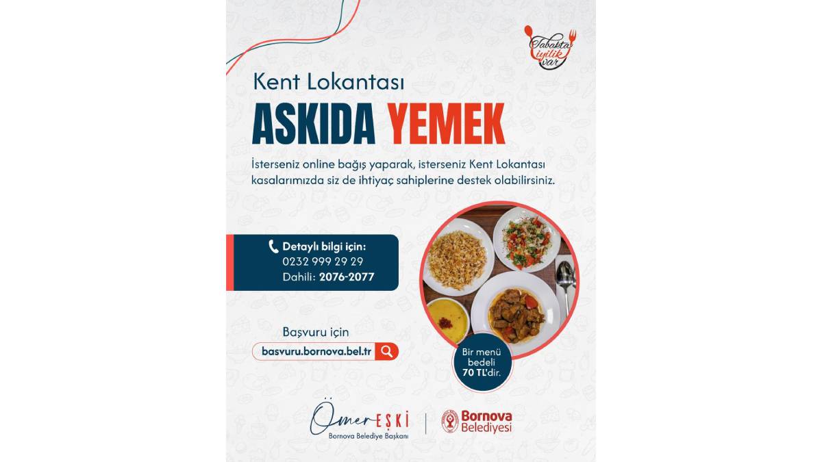 Kent Lokantası’nda dayanışma sofrası büyüyor: 'Askıda Yemek' uygulaması ile bir öğün de sizden