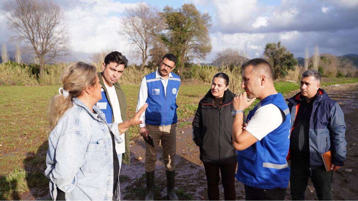 Büyükşehir'den Köyceğiz’de sel sonrası üreticiye destek