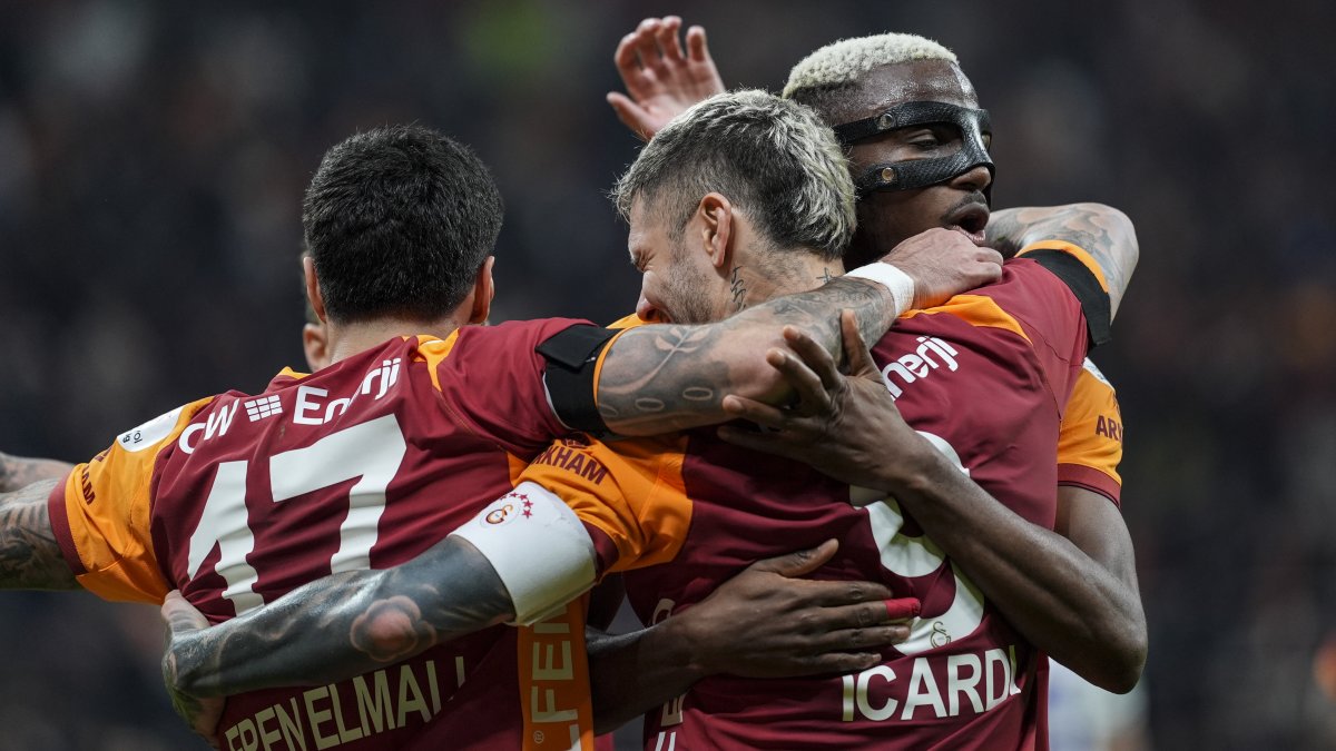 Aslan zirvede kükredi: Galatasaray golcüleriyle kazandı