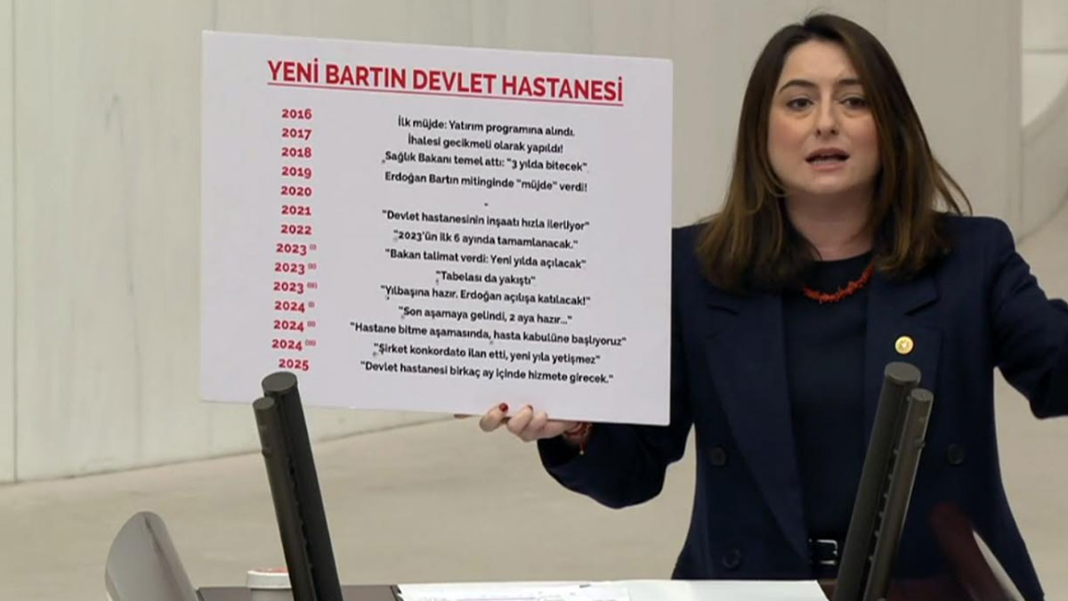 CHP'li Bankoğlu'ndan 'Bartın Devlet Hastanesi projesi' tepkisi: Doktor var, hastane yok; vaat var, icraat yok