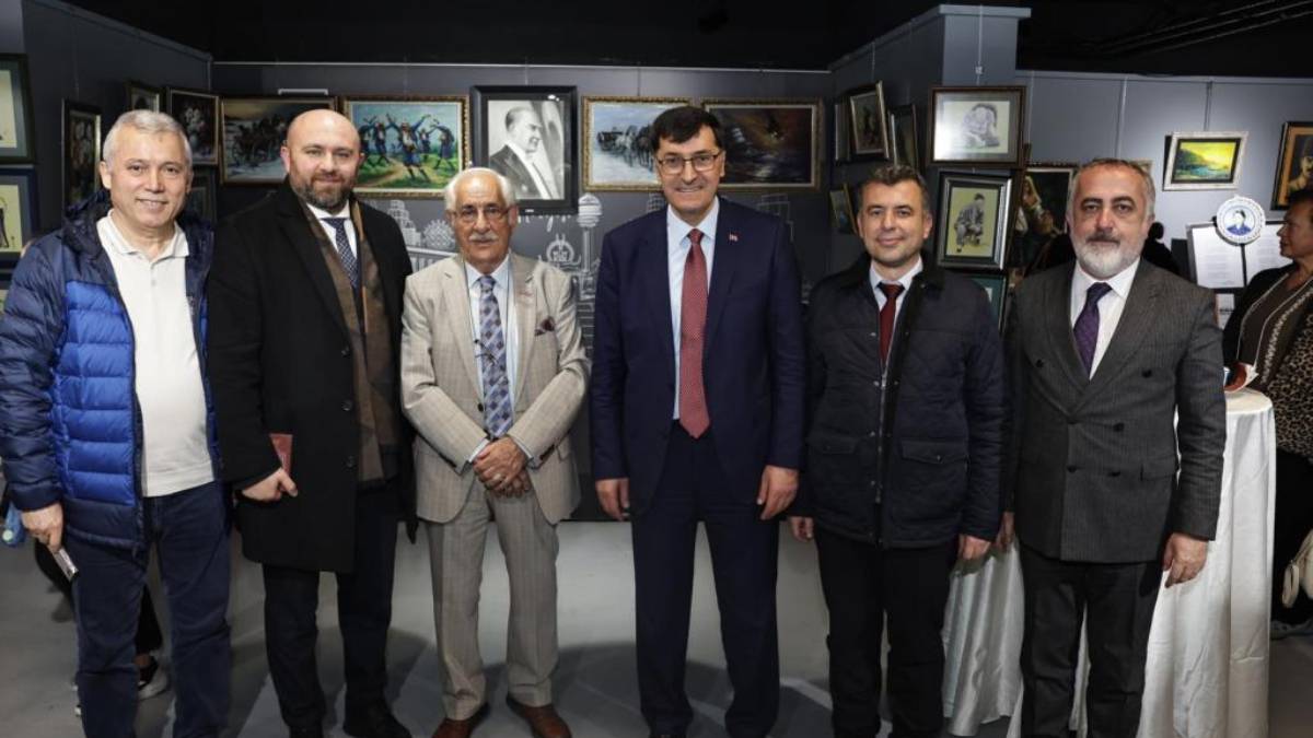 Belediye Başkanı Eyüp Kahveci, Adil Özkan Resim Sergisine katıldı