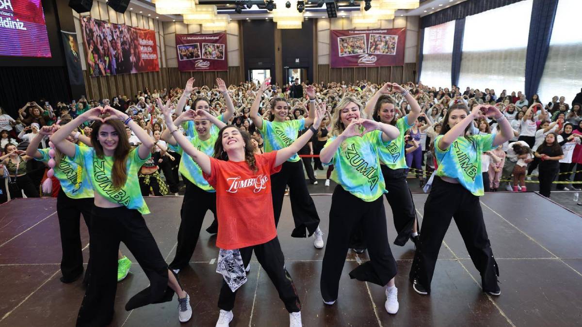 Merkezefendi’de dans ve spor tutkunları bir araya geldi