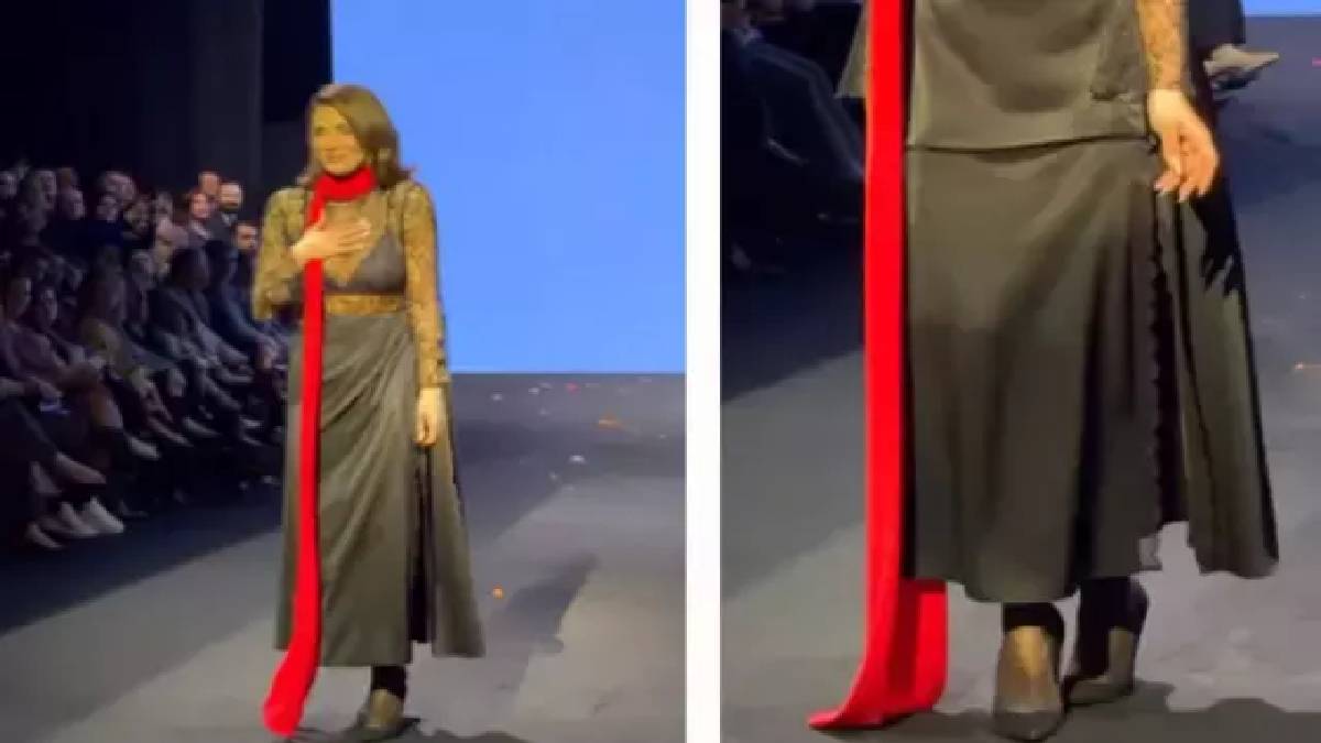 Özge Ulusoy’un podyumda talihsiz anları! Ünlü manken profesyonelliğini konuşturdu