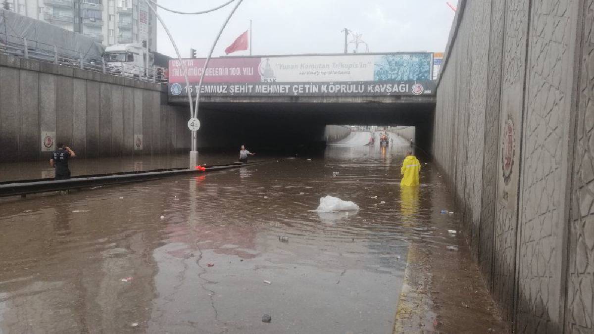 Uşak'ta yılların su baskını sorunu tarih oldu