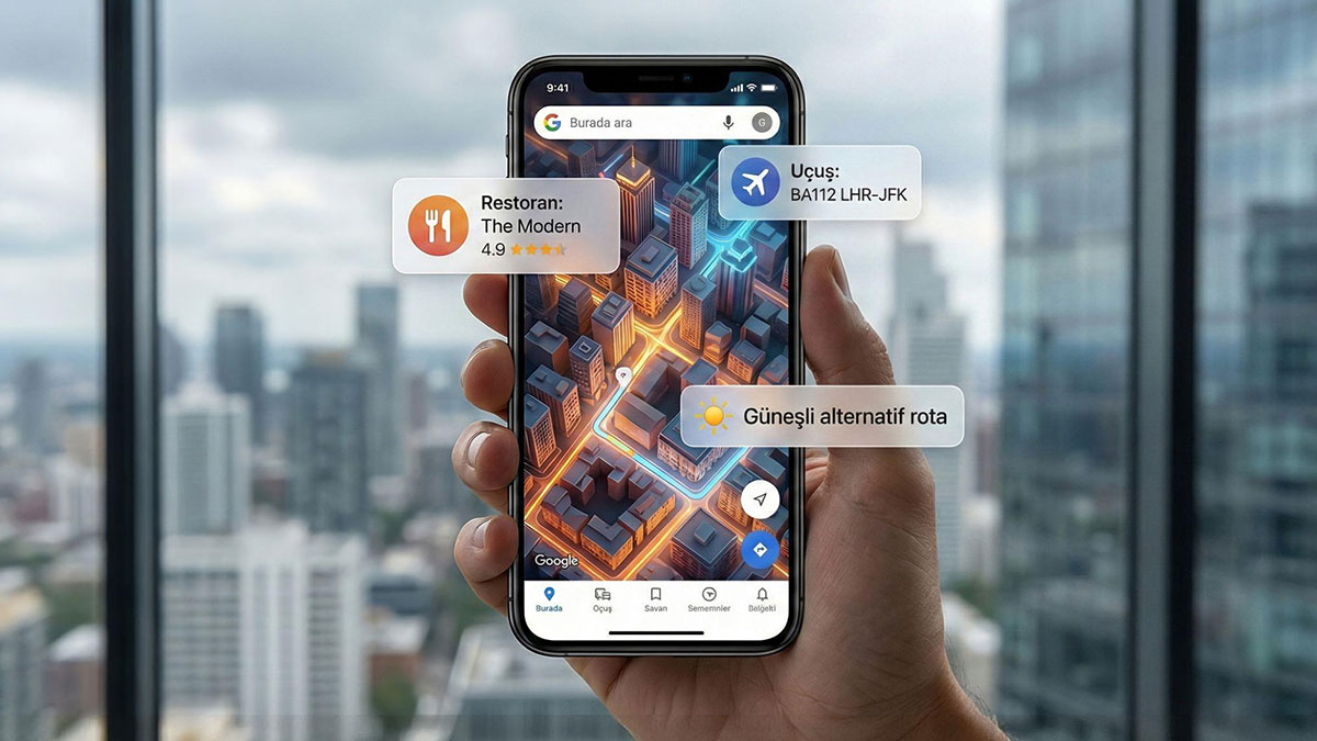 Google Haritalar hava durumuna göre rotanızı değiştirebiliyor