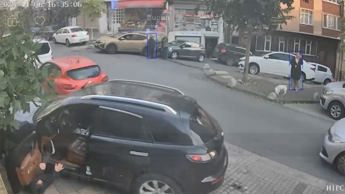 Kağıthane’de ilginç kaza: Kendi otomobilinin altında kaldı