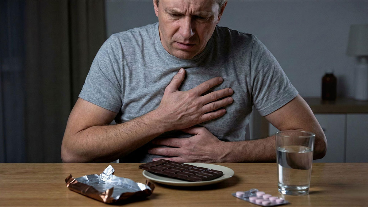 Masum sandığınız çikolata meğer mide yanmasının baş sorumlusuymuş