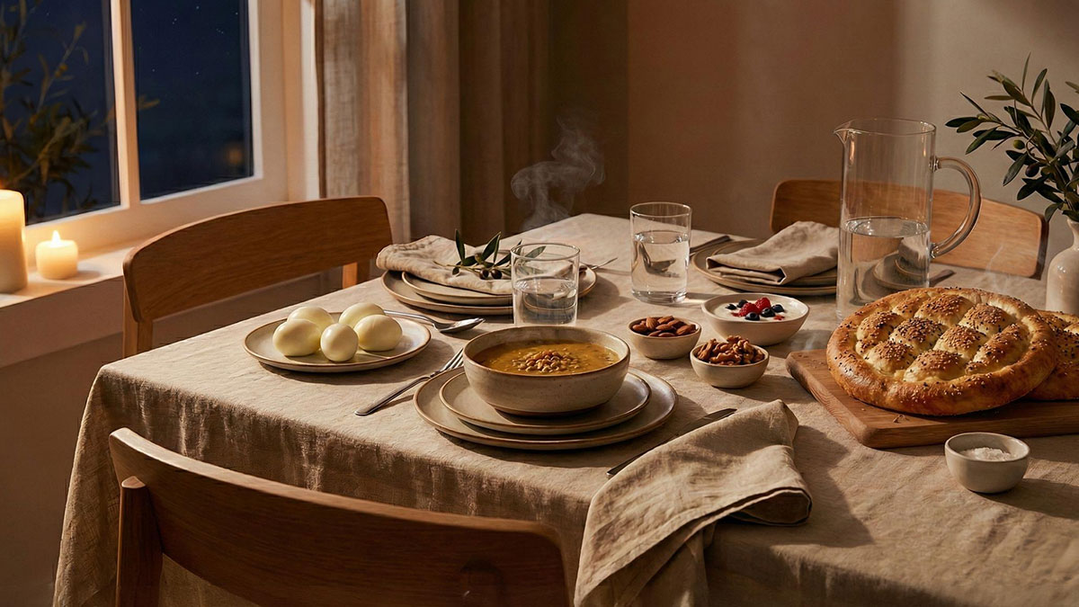 Susuzluğu bıçak gibi kesen sahur menüsü