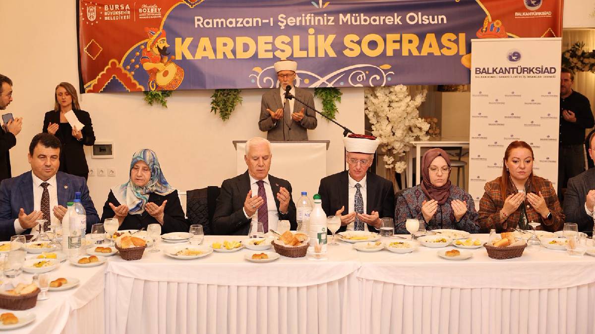 Bursa Büyükşehir Belediyesi, Batı Trakya’da düzenlediği iftar programıyla dostluk köprülerini güçlendirdi