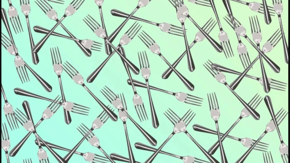 Gözlerine güvenenler buraya! Sadece yüksek IQ’su olanlar 6 saniyede farklı çatalı bulabiliyor!