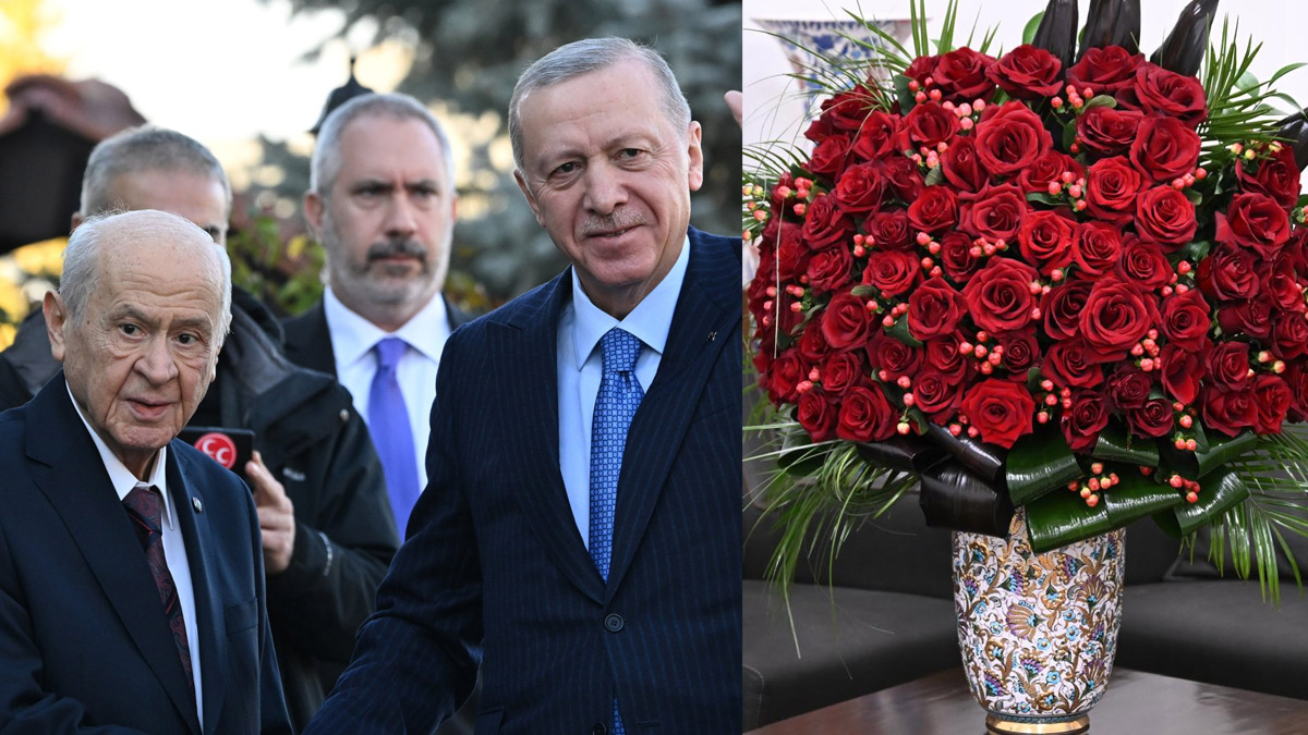 Bahçeli'den Erdoğan'a 72 gülle 72. yaş günü kutlaması