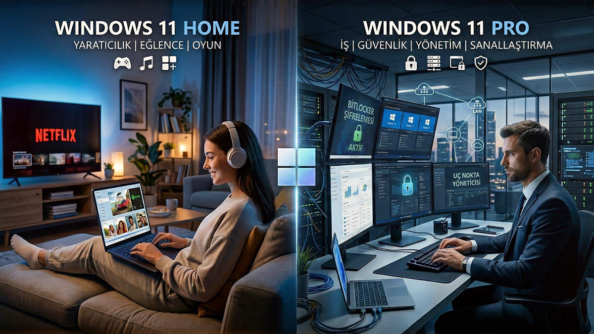 Teknoloji dünyasını ikiye bölen soru: Win 11 Home ile Pro farkı ne?