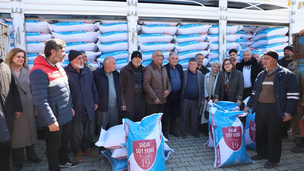 Gaziantep Büyükşehirden 1 milyon kiloyu aşan yem desteği