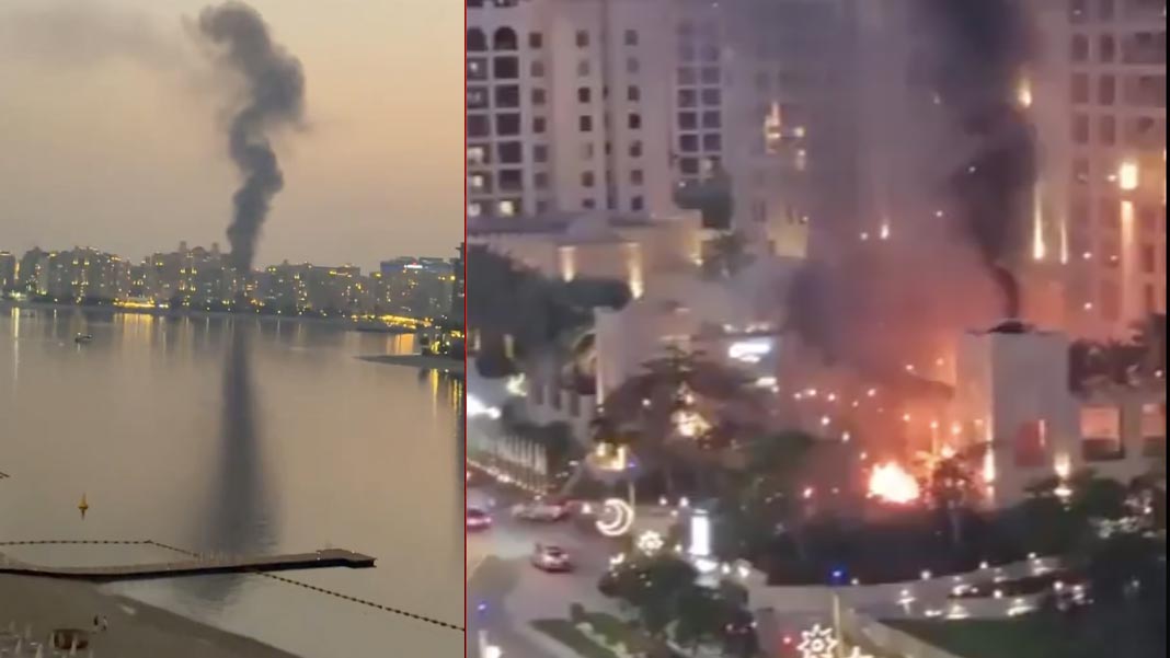 SON DAKİKA: Körfez'de cehennem! İran füzeleri lüksün merkezi Palm Jumeirah'ı vurdu: Dubai yanıyor