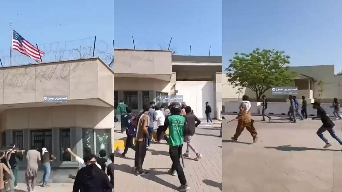 Pakistan'da ABD Konsolosluğu böyle ateşe verildi