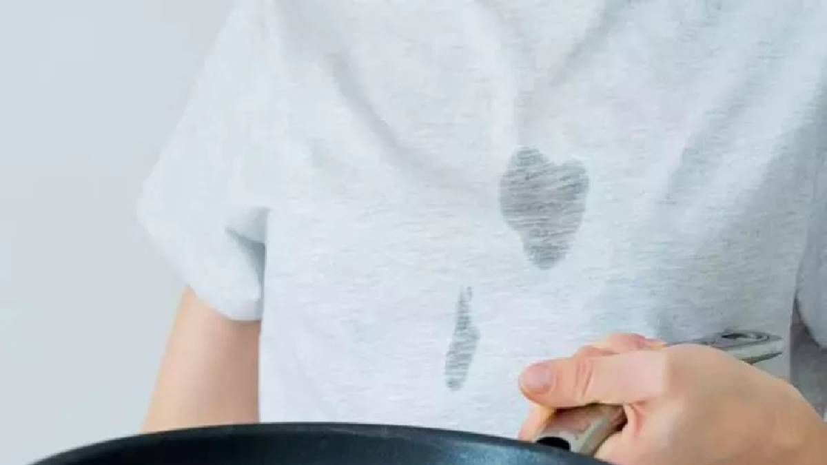 Yağ lekesi olan kıyafete karbonat çözümü! En zorlu lekeleri bile saniyeler içinde söküp atıyor
