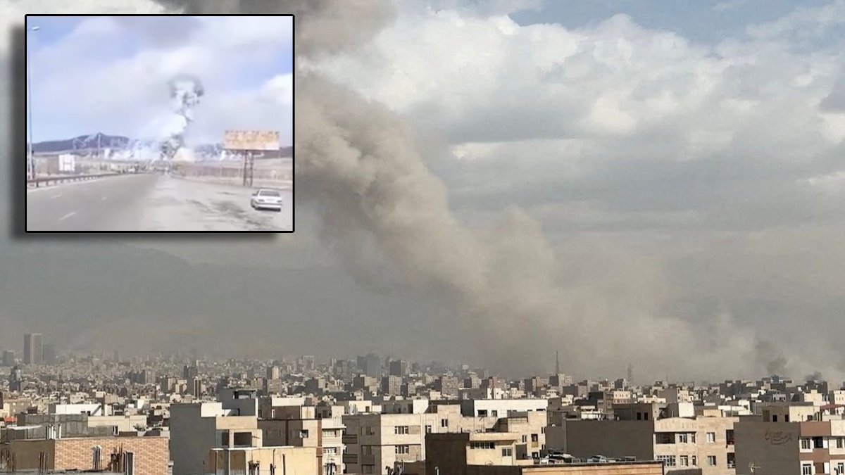 Türk tır şoförü İran'daki dehşeti saniye saniye kaydetti: İsrail vurdu, Tebriz'i füzeliyorlar