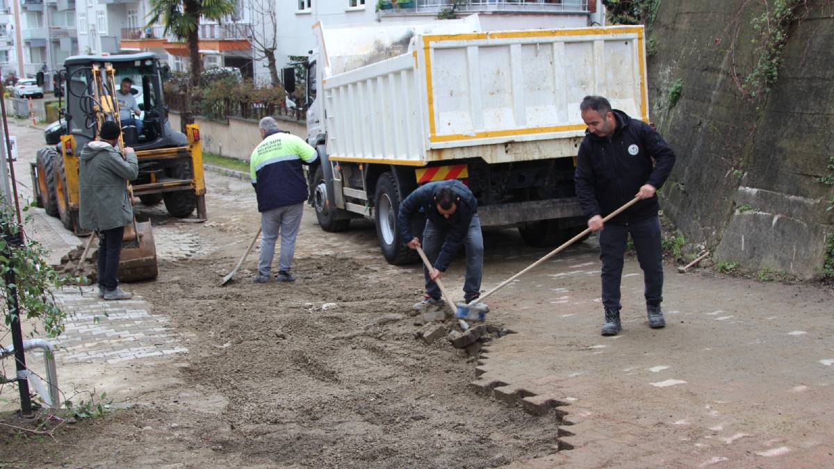 Giresun Belediyesi saha ekipleri çalışmalarını aralıksız sürdürüyor
