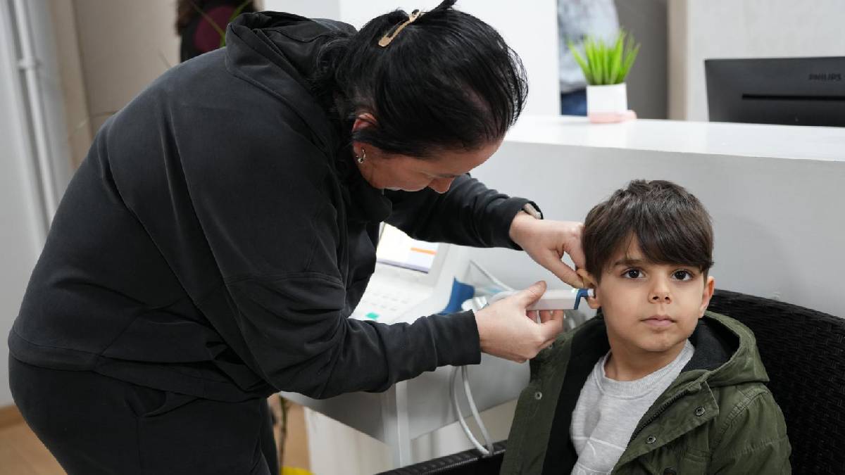 Öğrencilere işitme taraması yapıldı