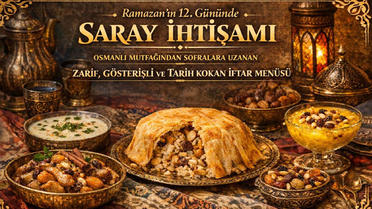 12. gün iftarında saray ihtişamı: Osmanlı mutfağı sofralara taşındı