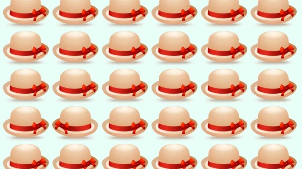 Dikkatinizi test edin: Bu şapka denizinde farklı olanı 6 saniyede seçebilen çok az!