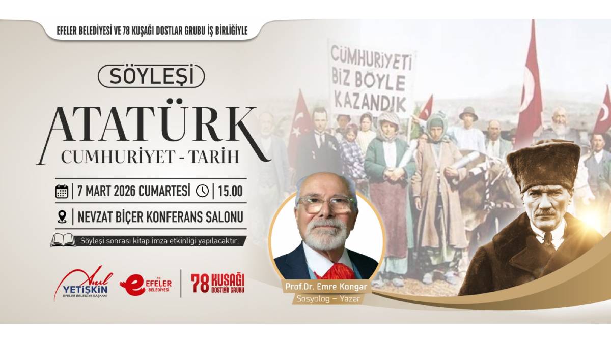 Başkan Yetişkin’den Cumhuriyet buluşması: Emre Kongar Efeler’de