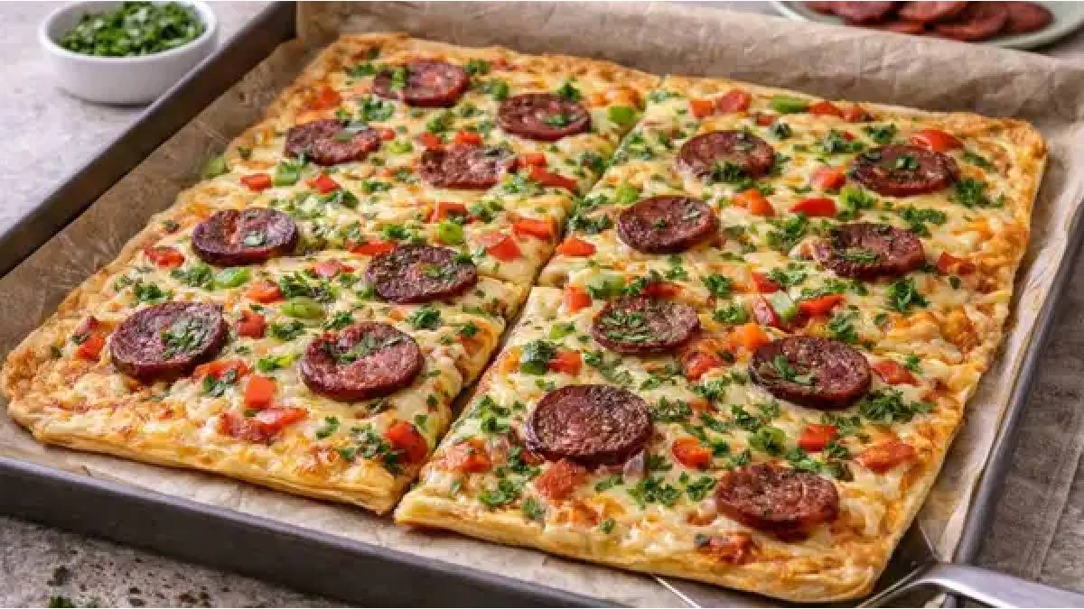 15 dakikada sahur sofranızda: Fırında krep pizza