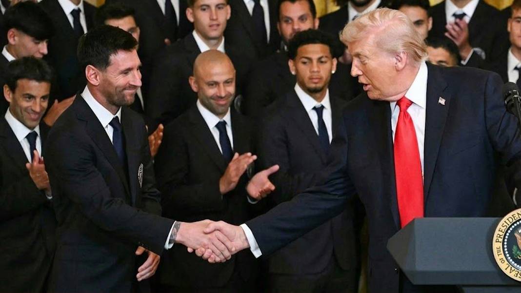 Trump Messi'yi Beyaz Saray'da ağırladı: Belki de Pele'den daha iyisin