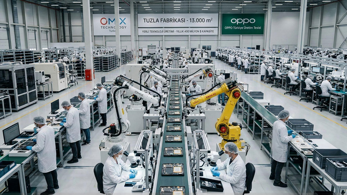 İstanbul'daki dev fabrikada her 14 saniyede bir akıllı telefon üretiliyor