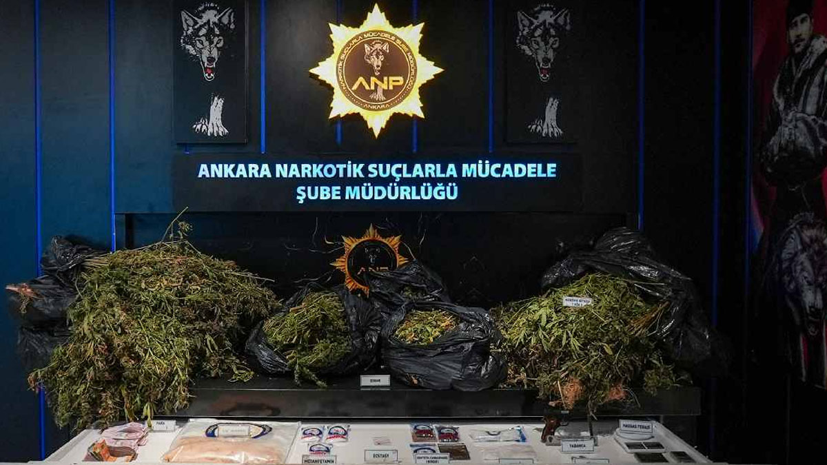Ankara’da uyuşturucu operasyonu: 34 tutuklama
