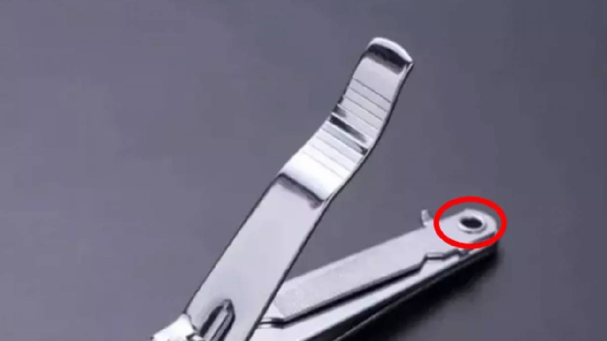 Şimdiye kadar belki de hiç dikkatinizi çekmedi! Tırnak makasındaki küçük deliğin ne işe yaradığını birçok kişi bilmiyor