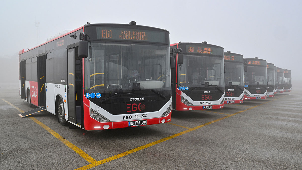 Durakta bekleme süreleri azalıyor: Yeni EGO otobüsleri göreve başladı