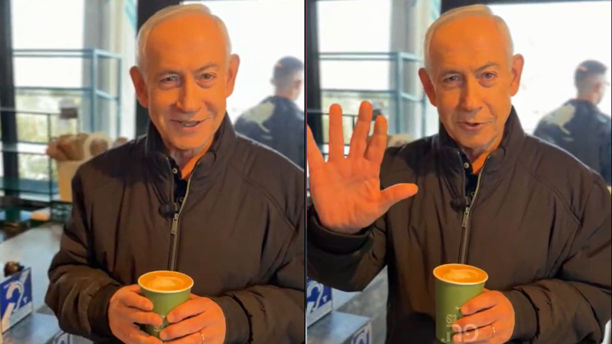 Netanyahu 'öldü' iddialarına parmaklarını göstererek cevap verdi