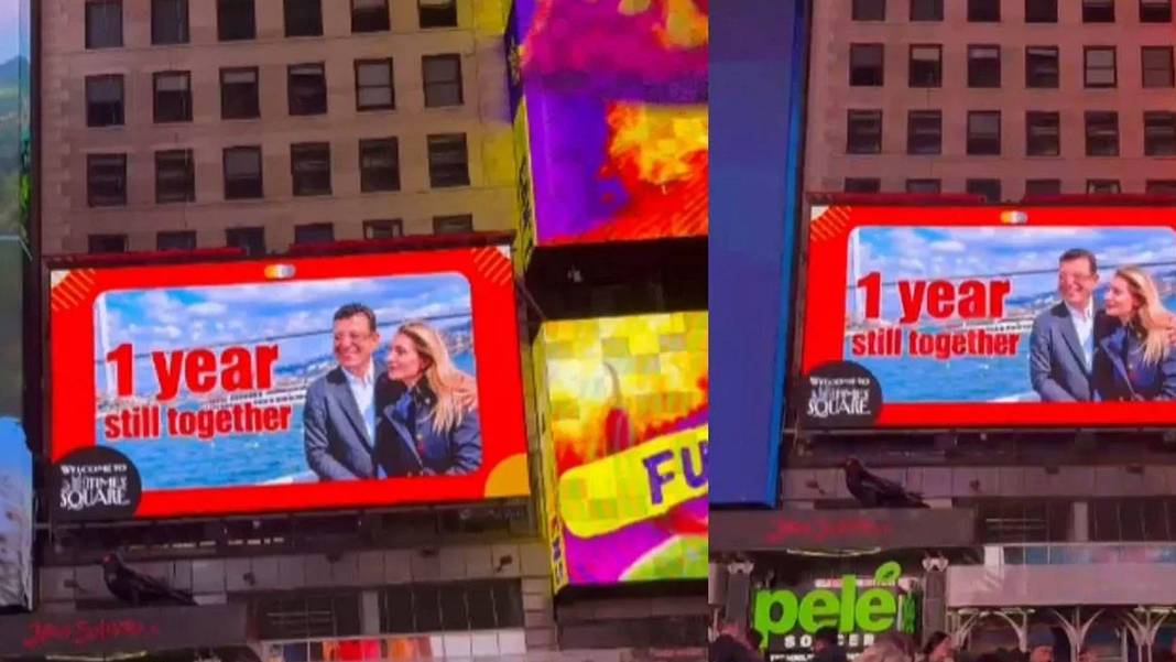 New York’un kalbinde 'İmamoğlu' karesi: 1 yıl geçti