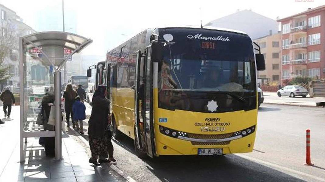 Aksaray'da dolmuş ücretlerine zam