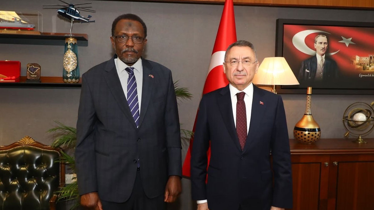 Fuat Oktay, Sudan'ın Ankara Büyükelçisi ile görüştü