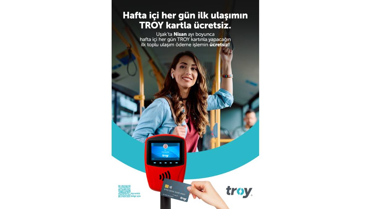 Uşak Belediyesinden önemli duyuru: Hafta içi ilk ulaşım TROY kartla ücretsiz