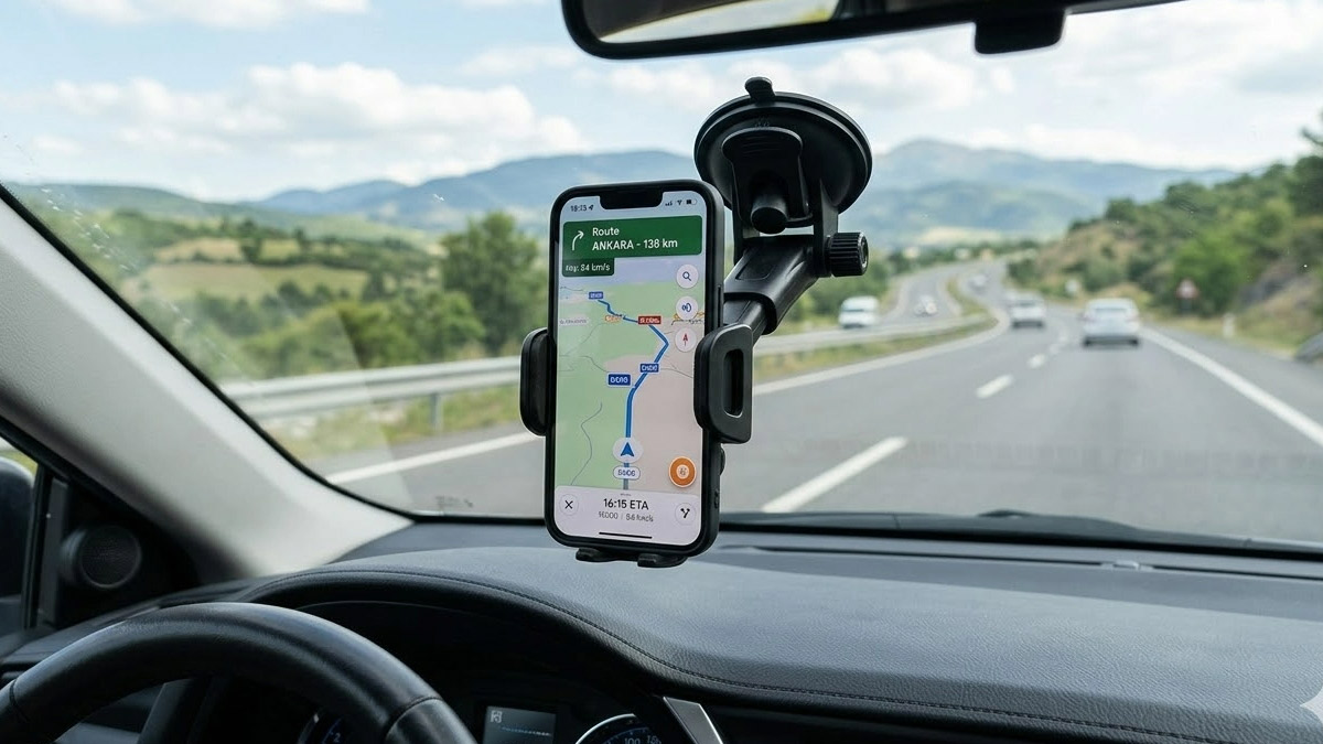 Araç sahiplerine yeni yasak: Ön cama telefon tutucu takana ceza ve trafikten men