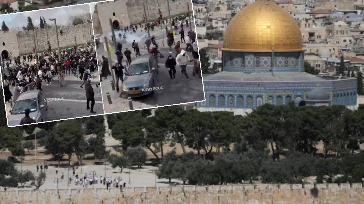 1967'den bu yana Mescid-i Aksa'da bir ilk: İsrail Bayram Namazı kılmak isteyenlere saldırdı