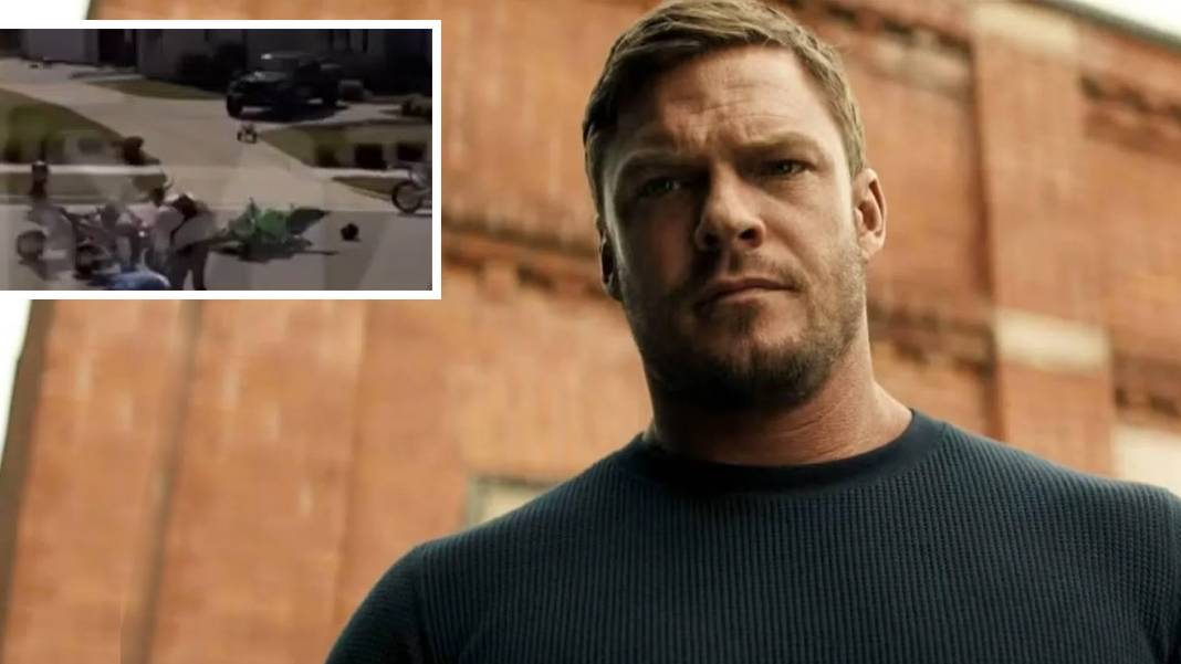 Hollywood yıldızı Alan Ritchson'dan şok eden hareket: Çocukların gözü önünde komşusunu dövdü